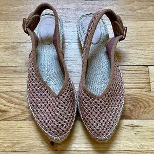 NWOT Boden Espadrille Slingback Sandals, Size EU 39